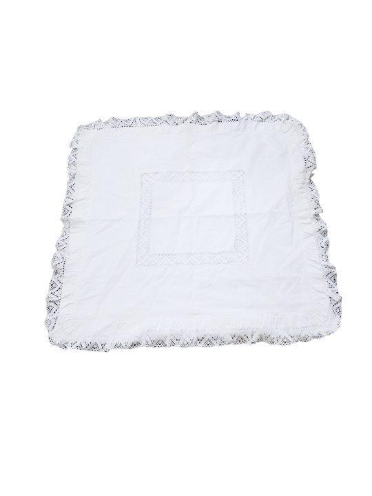 Wholesale Vintage Clothing White  pillow cases with lace border